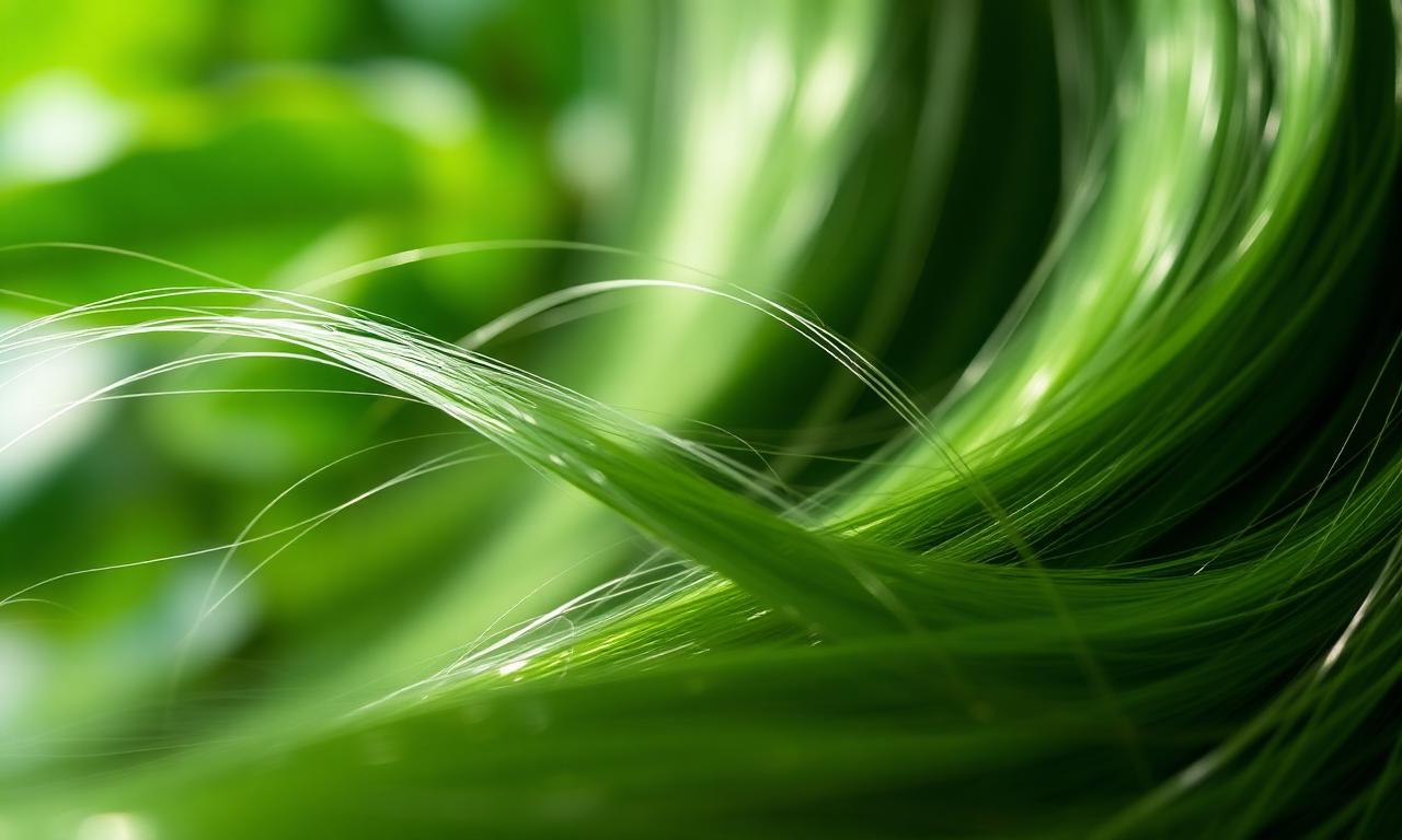 Healthy shiny hair strands after using HairVigor Vitality